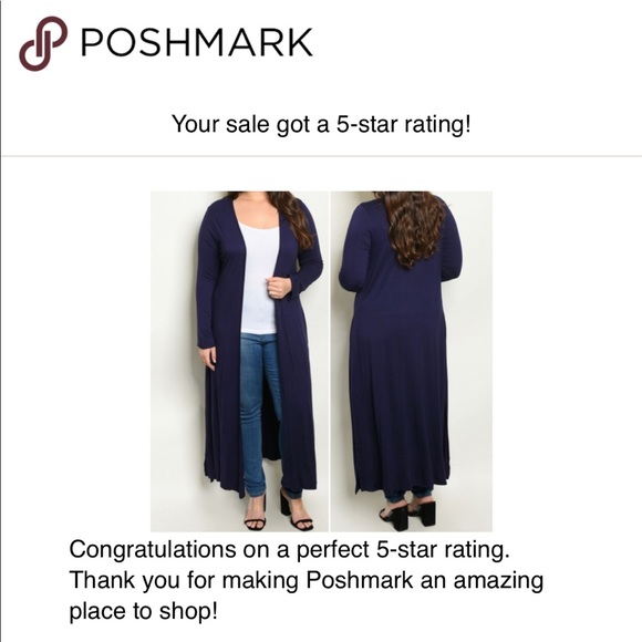 NAVY long duster/ Cardigan - Picture 6 of 6